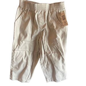 WonderKids light tan cream elastic waist pants bottoms kids NEW NWT 3T khakis